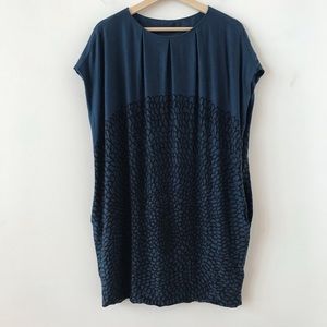 Marimekko navy blue and black tunic